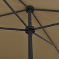thumbnail image 2 of vidaXL Beach Umbrella Taupe 200x125 cm, 2 of 5