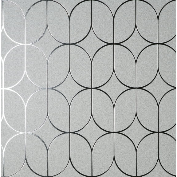Fine Decor Raye Silver Rosco Trellis Wallpaper