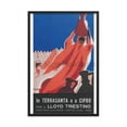 thumbnail image 6 of To the Holy Land and Cyprus with the Lloyd Triestino, 1932. Framed Vintage Travel Poster, 6 of 11