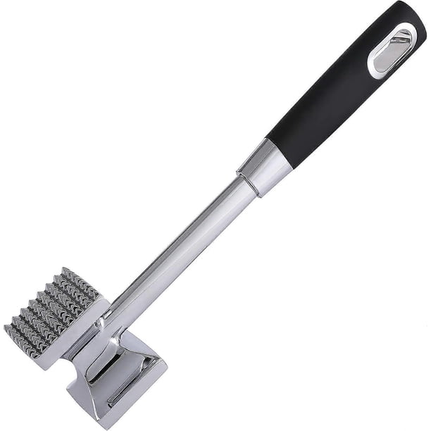 Meat Tenderizer Hammer Stainless Steel Kitchen Tool Heavy Duty Durable Double-Sided