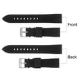 thumbnail image 4 of Uxcell Silicone Watch Band 22mm Soft Rubber Waterproof Watch Strap with Stainless Steel Buckle for Men Women, Black, 4 of 6