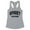 Heather Grey, variant on Collegiate Spooky Season Tank Top Fitted Racerback Women's Large White