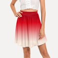 thumbnail image 4 of Sngxgn Women's Casual Print High Waist Mini Short Skirt(Red,XXL), 4 of 6