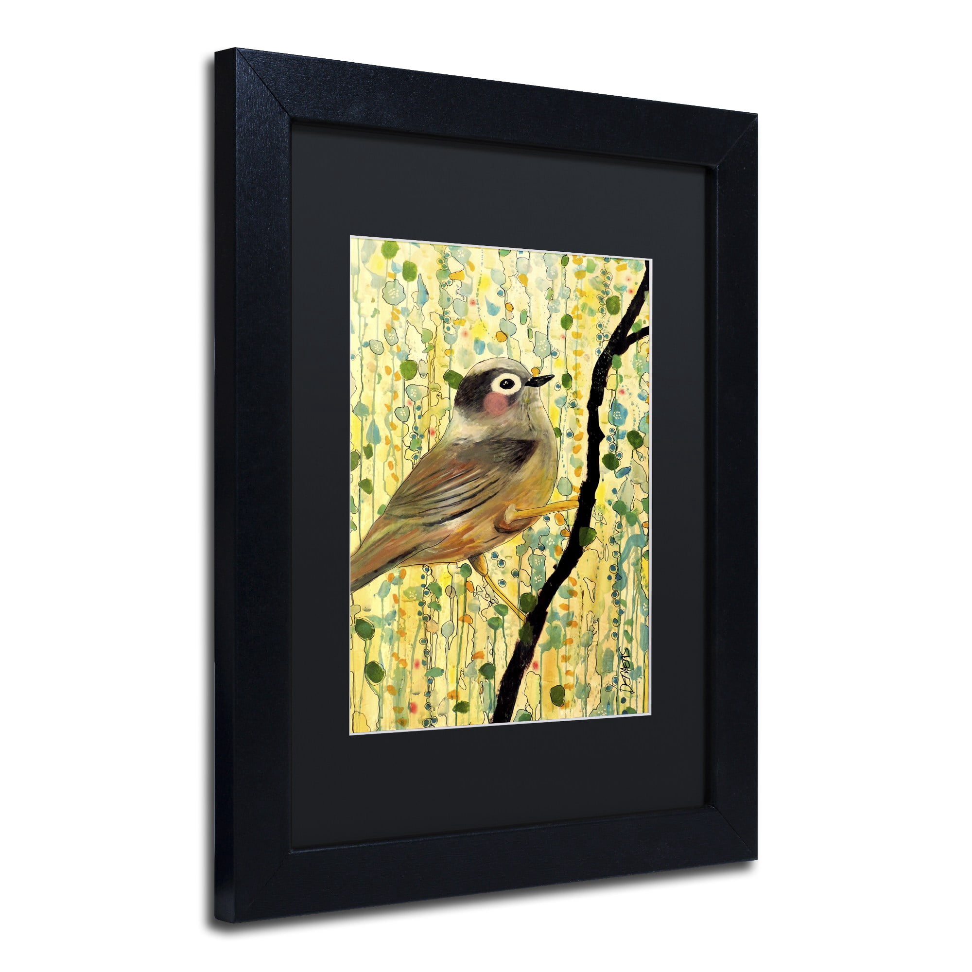 Sylvie Demers 'Monsieur' Black Matted Framed Art