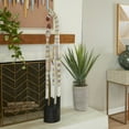 thumbnail image 2 of 9" x 58" Multi Colored Wood Giraffe Sculpture, by DecMode, 2 of 8
