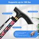thumbnail image 4 of Bastón plegable Supregear, ajustable en 5 niveles de altura, ligero, plegable, portátil, de viaje, con correa para la muñeca y mango en T, para personas mayores, hombres y mujeres con discapacidad, co, 4 of 5