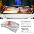 thumbnail image 5 of Disketp Windshield Sun Shade, Car Sun Shade For Front Window Eiffel Tower With Red Leaves In Paris Sunshades Sun Visor Protector Blocks Uv Rays Foldable, 5 of 9