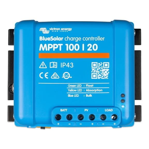 Victron Energy BlueSolar MPPT 100V 20 amp 48-Volt Solar Charge Controller