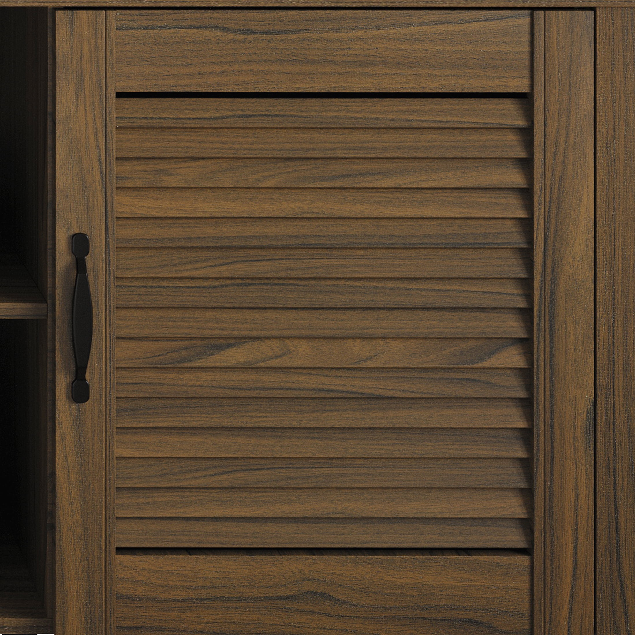 Castle Place Traditional TV Stand Console for TVs up to 65", Brown