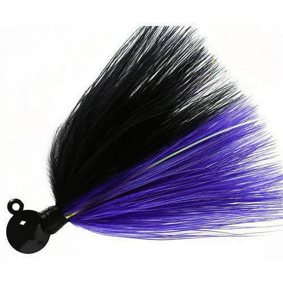 Hawken Fishing Sy's 1/4 Marabou Jig - Black/Purple MB14012