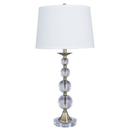 30.5 in. Table Lamp in Antique Brass Finish