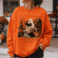 thumbnail image 5 of Halloween Shirt, Books Coffee Spooky Vibes Ghost Reading Sweatshirt, Just One More Chapter Before Bed Book Lover Hoodie, Cozy Fall Reader Gift, 5 of 9