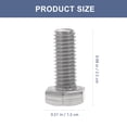 thumbnail image 2 of FOLOYORI 40Pcs 304 Stainless Steel Fully Threaded Hex Bolts Durable Flat Head Bolts for Home and Automotive, 2 of 5