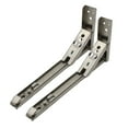 thumbnail image 1 of Almencla Metal Triangle Folding Angle Bracket Shelf Bracket Heavy 14in brushed, 1 of 8