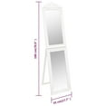 thumbnail image 4 of vidaXL Free-Standing Mirror White 45x180 cm, 4 of 4