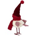 thumbnail image 6 of 14" White and Red Standing Bird Christmas Tabletop Decor, 6 of 7