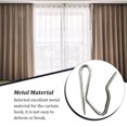 thumbnail image 2 of Baohd 100 Pieces Curtain Hooks Indoor Fix Buckle Fixator Tool Drape Component Replacement Accessories Metal S Shaped Hanging Hook Type 2, 2 of 7