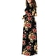 thumbnail image 4 of Vestido Largo Con Bolsillo Y Cuello en O Con Estampado de Manga Larga Informal Para Mujer Odeerbi ODB116032, 4 of 6