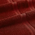 thumbnail image 4 of Superior Smart Dry Zero Twist Cotton Bath Towel Set of 4, Crimson, 4 of 11