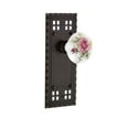 thumbnail image 2 of Nostalgic Warehouse Craros_Prv_234_Nk Vintage Porcelain Painted Rose Privacy Door Knob Set, 2 of 5