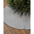 thumbnail image 2 of Grey Christmas Tree Skirt 36 Inches Large Christmas Skirt Tree, Pure Gray Solid Color Simple Minimalism Art Tree Skirt Christmas Decorations for Fireplace Party Holidays Indoor Outdoor, 2 of 7