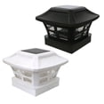 thumbnail image 2 of 3X Solar Post Cap Lights Outdoor Post Solar Lights LED Bulb Fence Post Lights for Inch Wooden Posts Warm White, 2 of 7