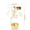 thumbnail image 6 of Yammee Rotary Candle Holder Metal Spinning Tea Lights Romantic Candlestick Ornaments, 6 of 21