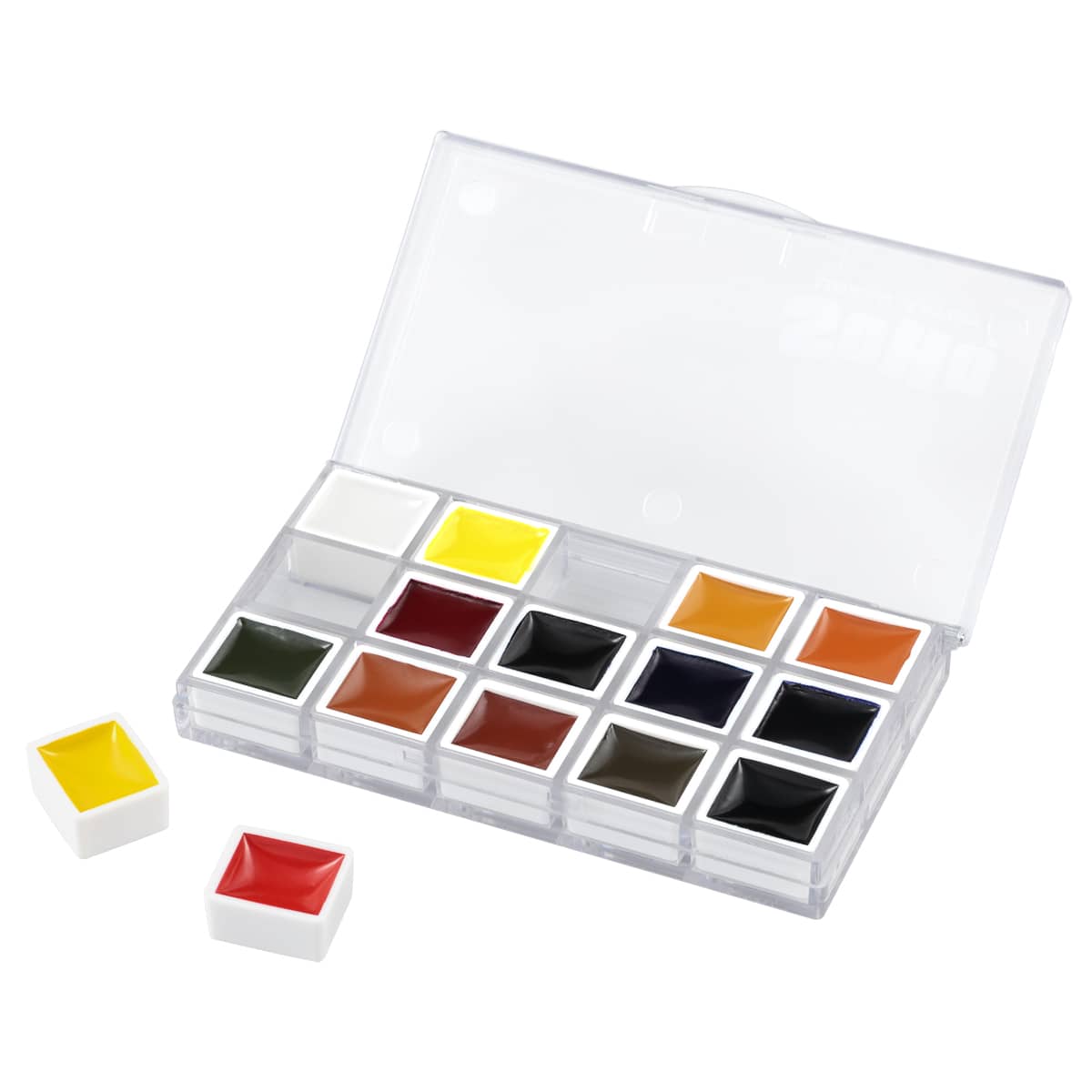 SoHo Urban Artist Watercolor Set - Professional Watercolor Paint Set of 15 Semi-Moist Whole Pans for Professional Artists & Watercolorists - Compact, Portable with Rich, Concentrated Colors