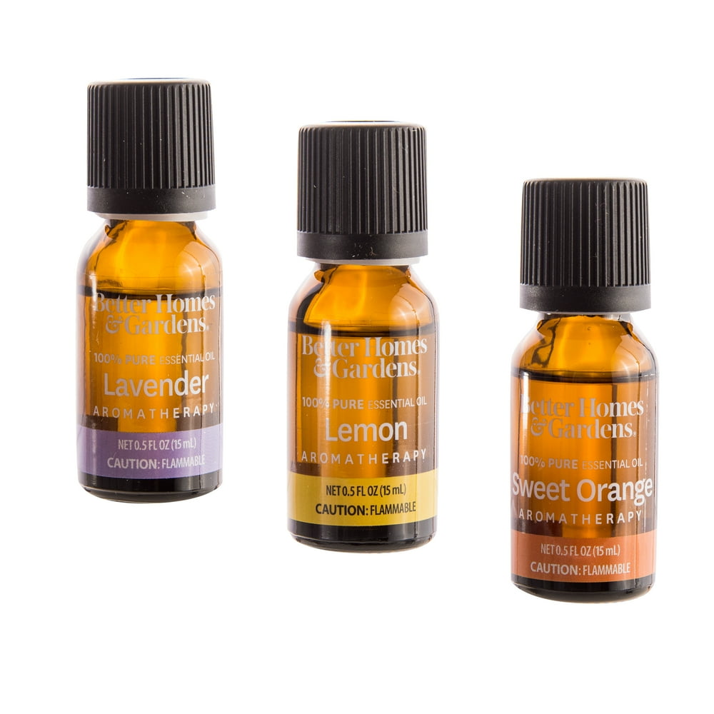 Better Homes & Gardens 15 mL 3 Pack 100 % Pure Essential Oil Set