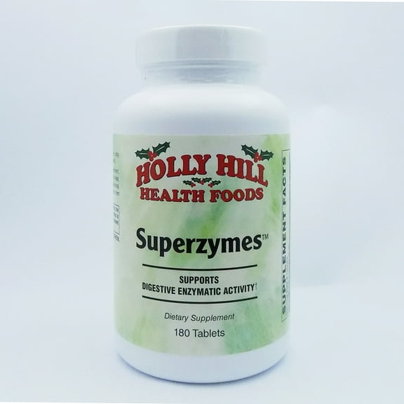 Holly Hill Health Foods, Superzymes, Digestive Enzymes, 180 Tablets