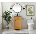 thumbnail image 6 of Elegant Decor Americana 19" Aluminum MDF Single Bathroom Vanity in Natural Wood, 6 of 8