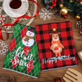 thumbnail image 3 of 6 Pcs Christmas Kitchen Dish Towels Set Buffalo Plaid Hand Towels Holiday Christmas Tree Drying Cloth for Xmas Kitchen Cleaning Cooking Baking Housewarming Gifts 18 x 28 Inches, 3 of 6