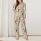 thumbnail image 2 of Fotbe Floral Cowboy Boots Conjunto de Pijama de Manga Larga para Mujer con Estampado, Ropa de Dormir de 2 Piezas, Conjunto de Casa Suave y Cómodo con Bolsillos-Large, 2 of 7