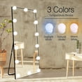 thumbnail image 3 of Jinsinto Led Vanity Lights Strip Kit With 10 Dimmable Light Bulbs For Full Body Length Makeup Mirror, Wall Mirror, Plug In Vanity Mirror Lights With, 3 of 5