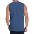 thumbnail image 3 of Chaleco deportivo sin mangas unisex de color liso para hombre: poliéster/spandex/algodón, para todas las estaciones, 3 of 4