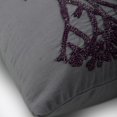 thumbnail image 2 of Pillow Case, Faraway Tree - 12x12 Inches Square Decorative Throw Pillow Cover Grey Linen Pillow Cover With Bead Embroidery, 2 of 4