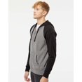 thumbnail image 2 of Independent Trading Co. Unisex Special Blend Raglan Full-Zip Hooded Sweatshirt, 2 of 5