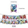 thumbnail image 2 of Anime Game Y2K Style Shooting Game Theme Happy Birthday Party Decorative Disposable Tableware Balloon Baby Shower Girl Kid Gift, 2 of 7