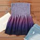 thumbnail image 3 of Básicos camisetas sin mangas para las mujeres Camiseta sin mangas Bandeau sin tirantes a rayas para mujer, camiseta informal sin mangas para vacaciones de verano, camiseta holgada de tubo (Purple, M), 3 of 5