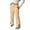 Khaki@GC@, variant on CONZONE Kids Boys Uniform Sweatpants Wide Leg Casual Pants for Child Elastic Waist Drawstring Side Slit Athletic Jogger Trousers with Pockets