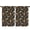 Sun and Mushroom, variant on Sun and Moon Gothic Pattern Insulated Teens Curtains Set Of 2, Bedroom Essentials, Toddler Room Decor 52"x84"