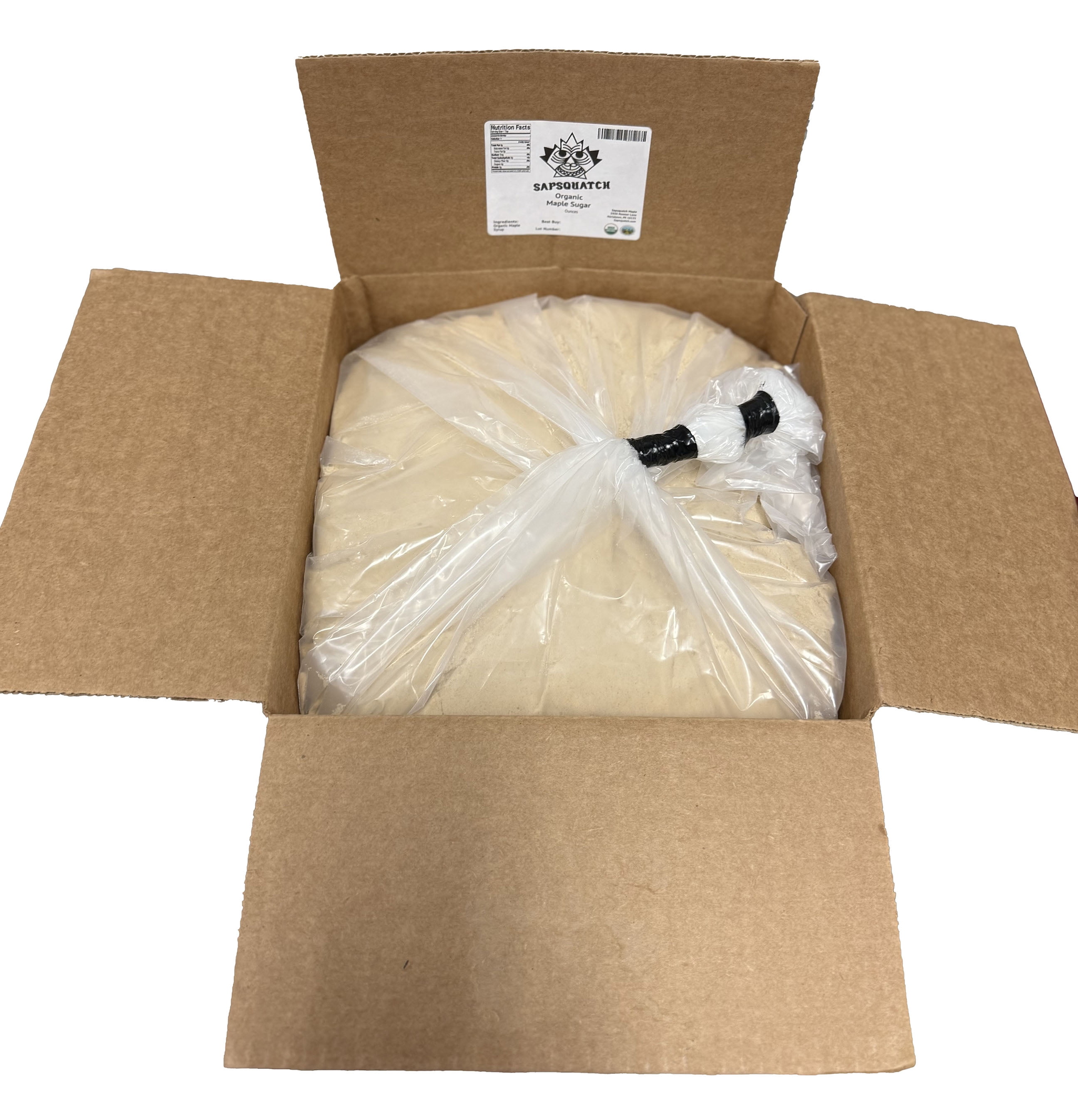 Sapsquatch Bulk Organic Maple Sugar - 45 Pound Box