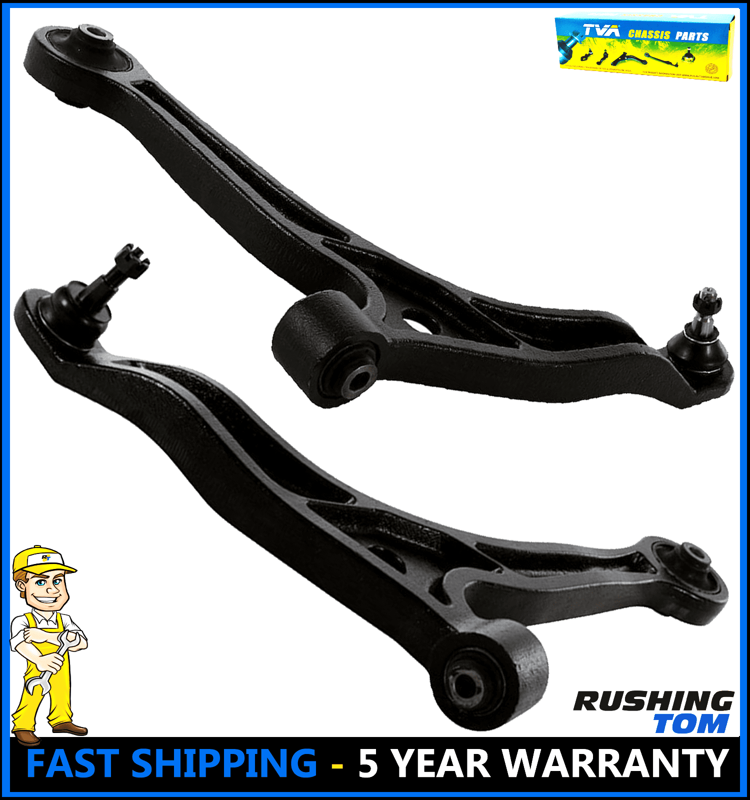 2 Front Suspension Lower Control Arm Kit for Honda Odyssey 19992004