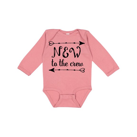 Inktastic Baby New to the Crew Arrows Boys or Girls Long Sleeve Baby Bodysuit