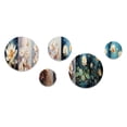 thumbnail image 3 of Designart "Reflecting Opulent Lotus" Lotus Round Wall Art Set Of 5 - Beige Traditional For Bedroom Wall Art Set, 3 of 6
