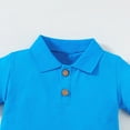 thumbnail image 4 of Little Boy's Outfit Sets Summer Short Sleeve Polo Shirt Tops Shorts 2Pc Set, 4 of 7