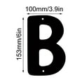 thumbnail image 2 of Iron Metal 3D Letter Antique Industrial House Number Sign Heavy Solid Iron Character Textured Protective Coating Easy Install 1 Piece + 2 Screws Durable Entryway Decor, 2 of 6