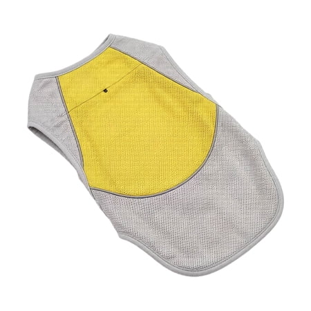 Yellow Mesh Cooling Vest &ndash; Breathable Lightweight Reflective Perfect for Outings &ndash; Breathable Lightweight Comfortable for Daily Use Machine Washable
