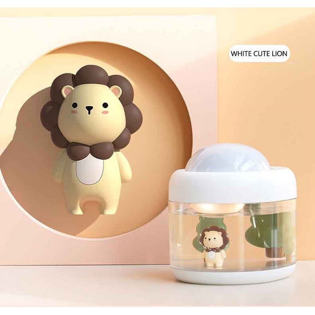 Boovnll Humidifiers for Bedroom, Projection Humidifier Projection Rotary Large Capacity Usb Wireless Desktop Humidifier Gift, Humidifier
