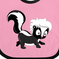 thumbnail image 4 of Inktastic Cute Woodland Animal Skunk Boys or Girls Baby Bib, 4 of 4